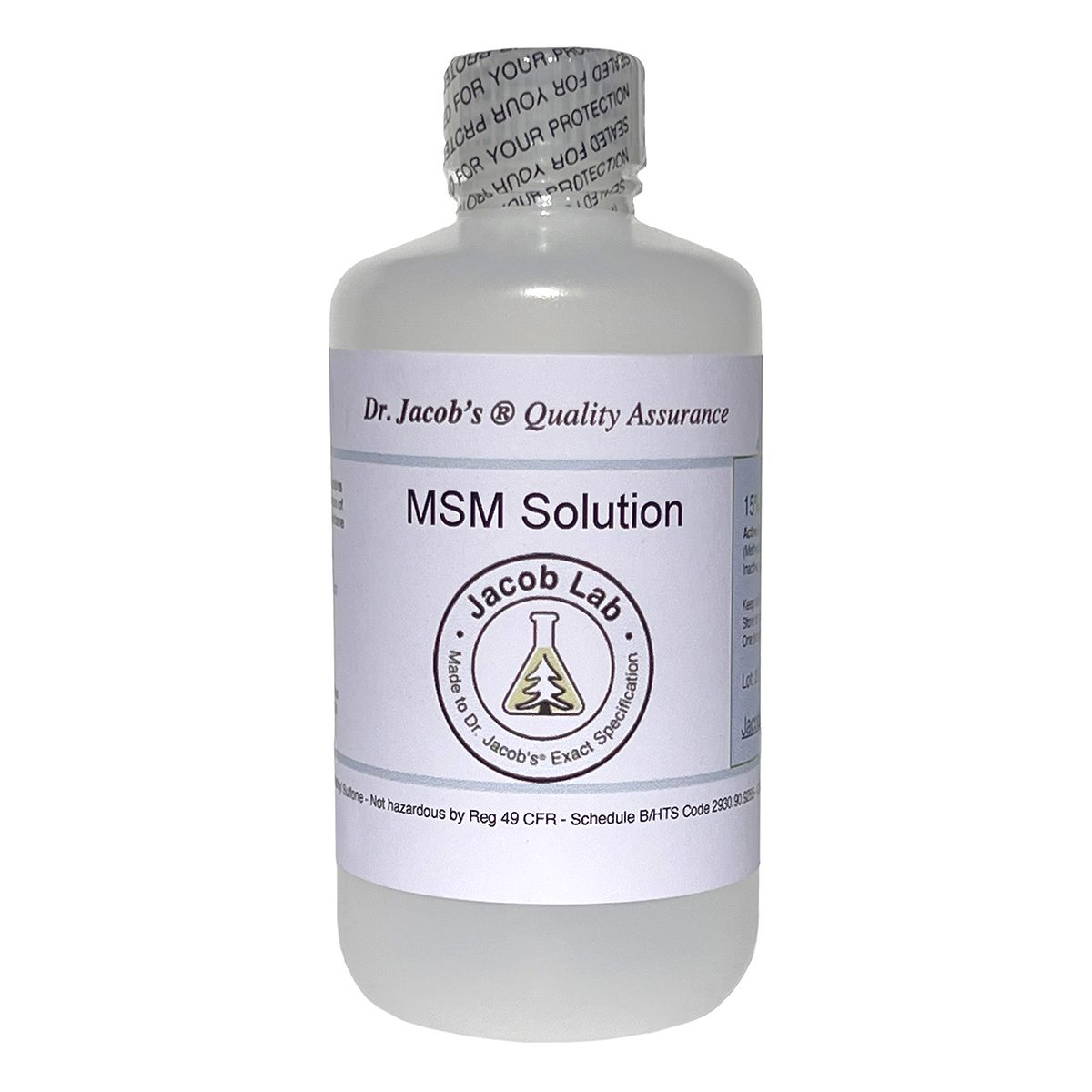 MSM Solution 8 oz. Jacob Lab Dimethyl Sulfoxide (DMSO)